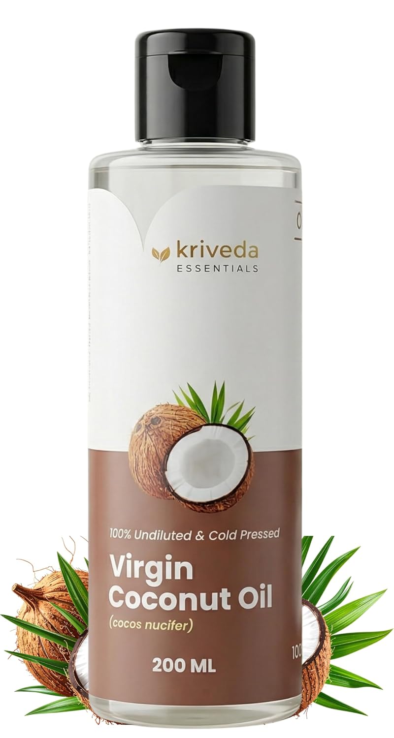 Kriveda Virgin Coconut Oil – Cold Pressed & Traditionally Crafted from Kerala Coconuts